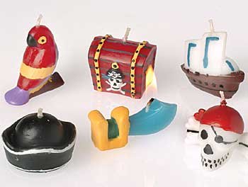 PIRATE BIRTHDAY CANDLES/6-ST