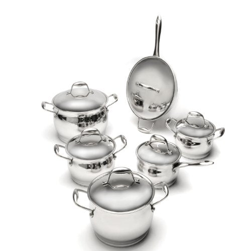 Zeno 12pc Cookware Set - Silver