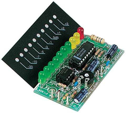 Mono Vu-Meter 10 LEDS, 1.5 x 2.7"