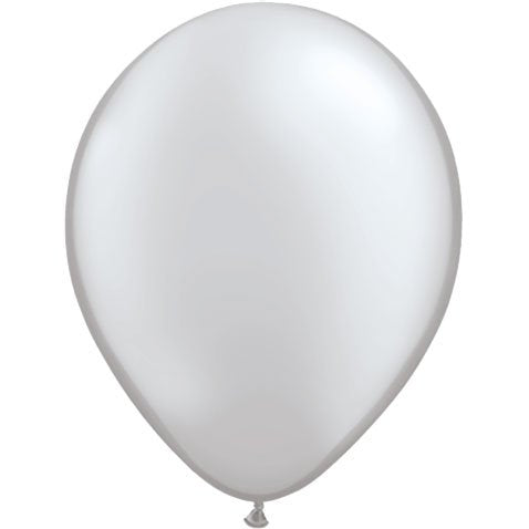 Qualatex 5" Metallic Silver Latex Balloon