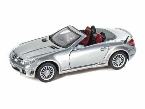 Motormax - Mercedes Benz SLK55 AMG Convertible (2005, 1/24 scale diecast model car, Silver)