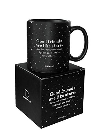 14 oz Mug - "good friends are like stars…"