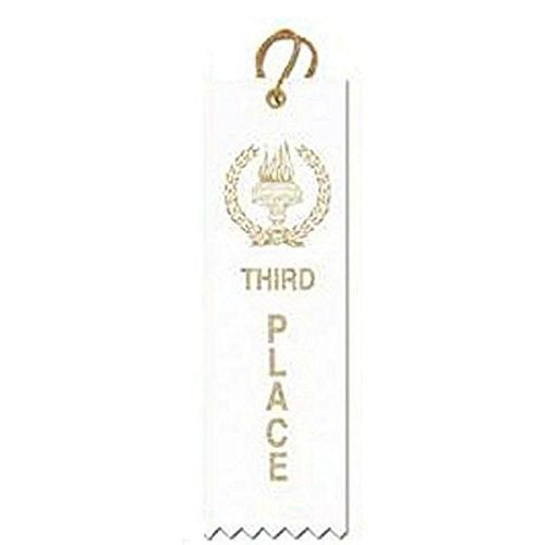 Award Ribbons Third Place-Yellow (Pack of 50)
