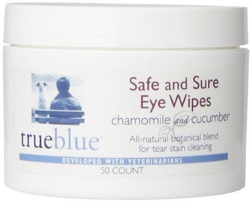 TrueBlue Safe and Sure Eye Wipes - 50 pads