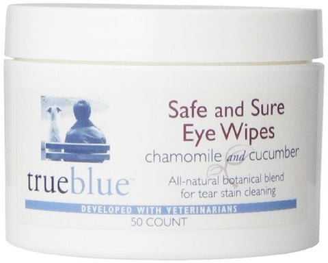 TrueBlue Safe and Sure Eye Wipes - 50 pads