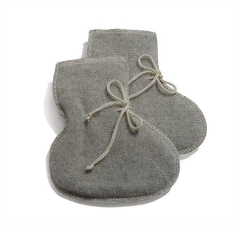 Organic Merino Wool Baby Booties/Socks Grey 9-12 Months