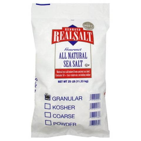 Real Salt Granular - 25 lb. Bulk Bag