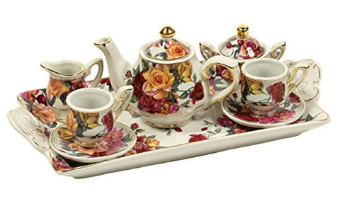Antique Rose Fine China Tea Set