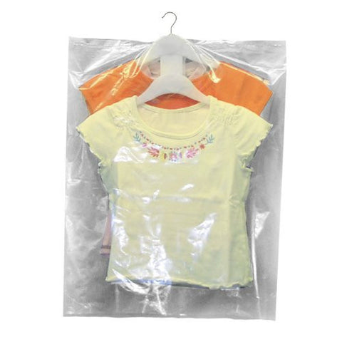 Polythene Cover with Gusset for Children's Clothing - 50cm (20 Inches) Long