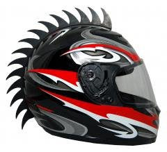 Motorcycle Dirtbike Snowmobile Atv Saw Blade Helmet Warhawk Helmets Mohawk Helmet Not Included