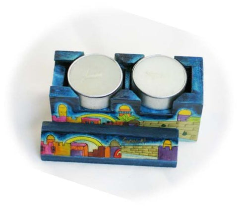 Travel Candlesticks - Jerusalem, 4.1x2x1.4 inch