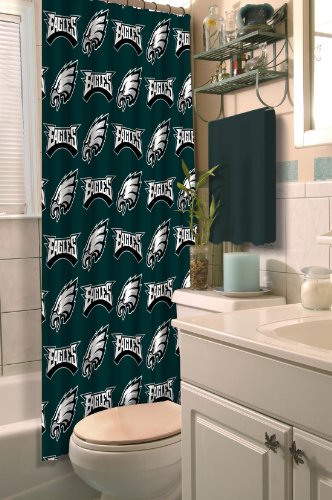 Philadelphia Eagles NFL Shower Curtain 72”x 72”