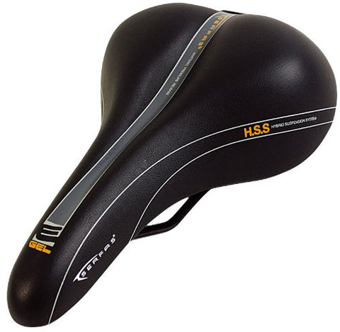 SERFAS MEN'S REACTIVE GEL SADDLE - VINYL