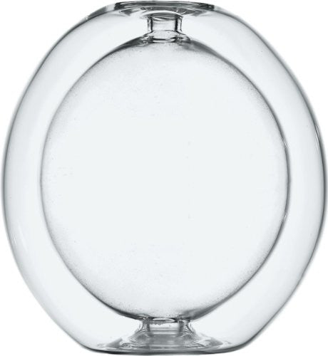 Glass double wall sugar castor in glass- h 6½″ 2 ½ in.