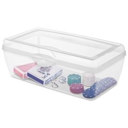 Large Flip Top Storage Box, Clear (not In Pricelist)