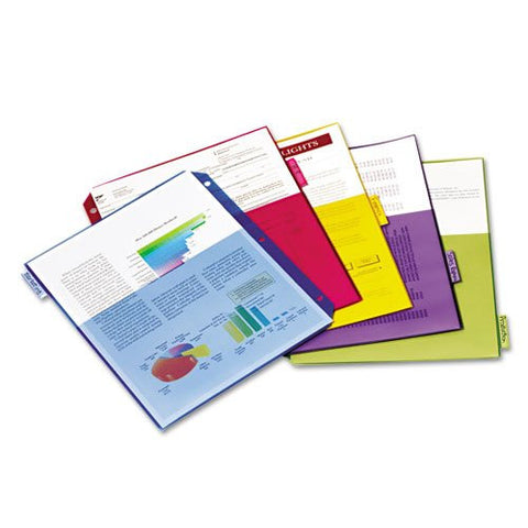 Cardinal Poly Dividers Double Pocket Dividers, 5 Tab, Multicolor