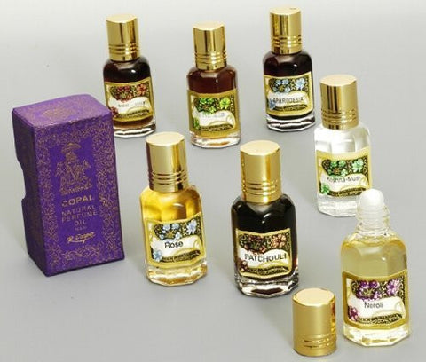Natural Perfume Oils in 10 ml. Roll-On Glass Bottle - Liquid Amber