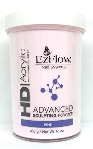 High Definition Powder False Nails, Pink, 16 Ounce