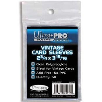 2-3/4" X 3-15/16" Vintage Card Sleeves