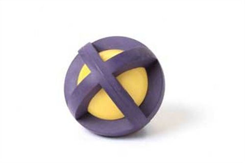 MultiPet Boingo Ball Covered by Rubber Grippers - Medium, 3.5" Assorted Colors