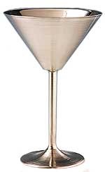 Crisp Martini Glass, Stainless Steel