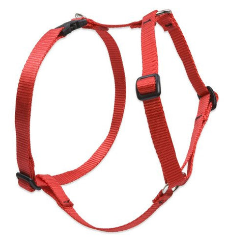 Lupine 3/4" Basics Collection - Red, 14"-24" Roman Harness