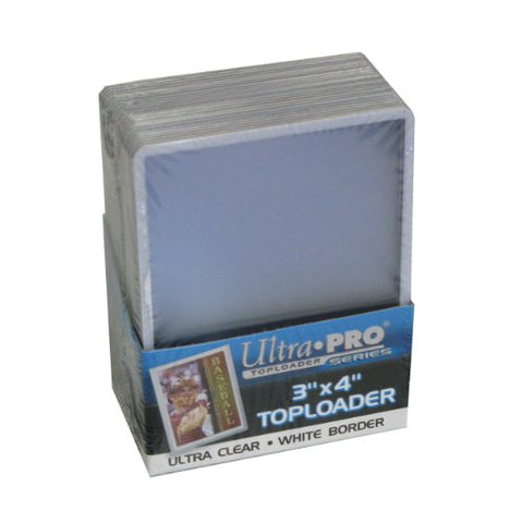 3" X 4" White Border Toploader 25ct