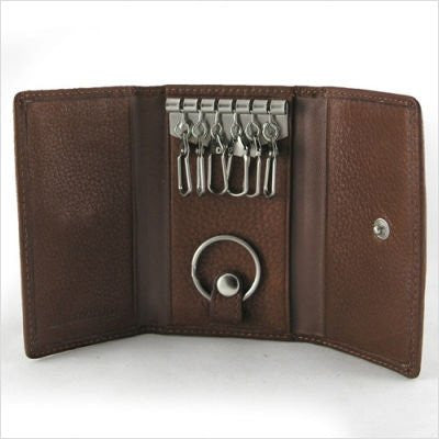 Six Hook Key Case Mocha