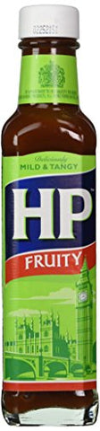 H P Fruity Sauce, Glass Bottle, 9oz (255g)