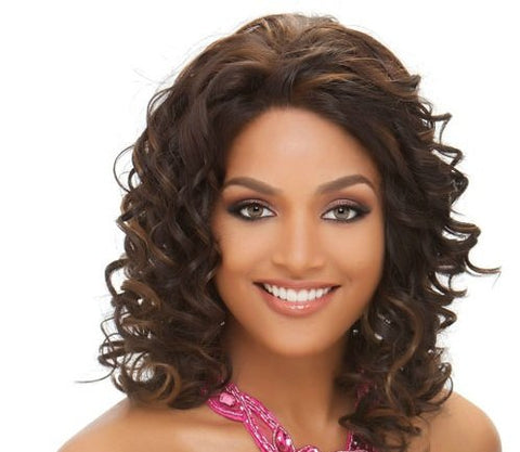 18” Combination Of Spiral Curl And Romance Curl - Dark Brown