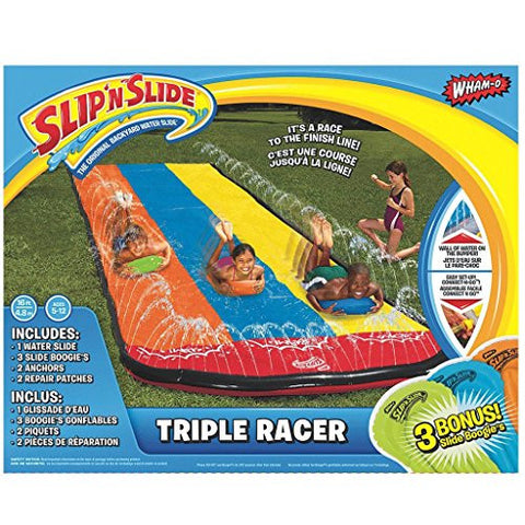 Slip ‘N Slide 16-Feet Triple Racer with 3 Slide Boogies