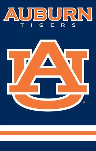 Auburn Tigers Applique Banner Flag (44" x 28")
