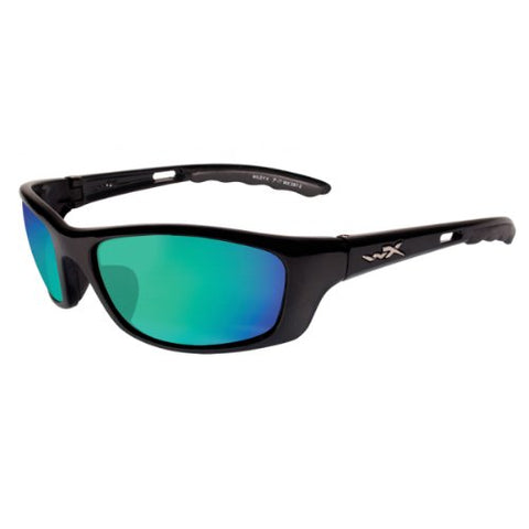 Wiley X: EMERALD MIRROR (POLARIZED AMBER) / GLOSS BLACK