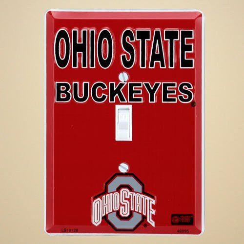 Collegiate Light Switch Plate Ohio State Buckeyes