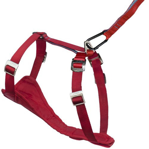 Enhanced Strength Tru-Fit Smart Harness with Seatbelt Tether - Red, Small