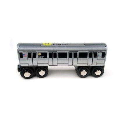 Munipals NYC Subway N Car Toy Train Wooden Railway Compatible