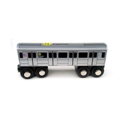 Munipals NYC Subway N Car Toy Train Wooden Railway Compatible
