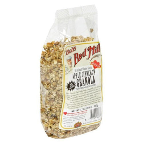 Bobs Red Mill Granola Apple Cinnamon NO -FAT ADDED 12.0 OZ