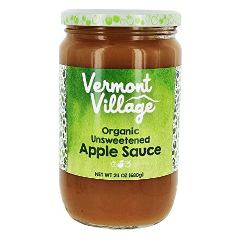 Vermont Village Organic Apple Sauce, 24 oz jar