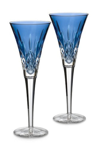 Lismore Sapphire Toasting Flute Pair  (not in pricelist)