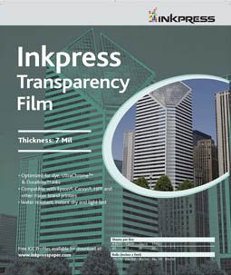 Transparency Film, 7 Mil, 11 x 17, 50 Sheets