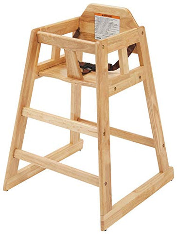 Natural Wood High Chair, ASTM Compliant, KD
