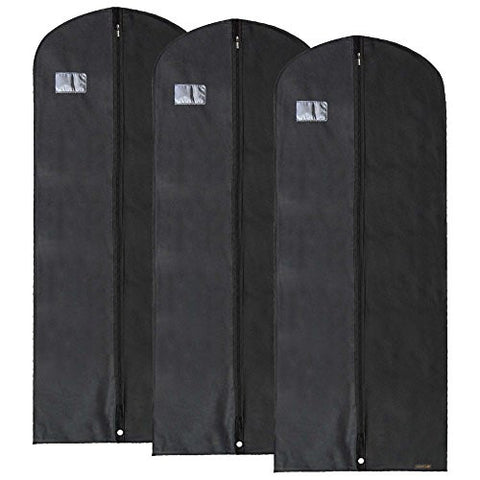 Non-Woven Breathable Dress Covers - 60 Inches, black