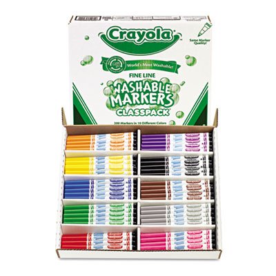 200 ct. Marker Classpack - 10 Colors, Fine Line