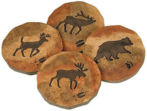 Wild Game Stonecast Coaster Set of 4