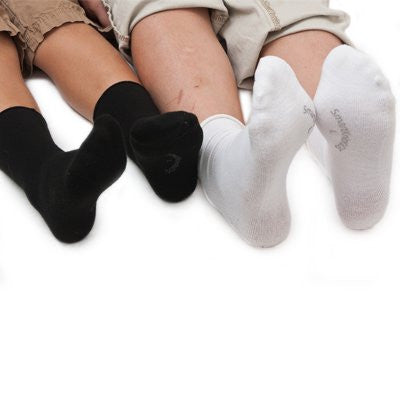 SmartKnitKIDS Seamless Sensitivity Socks, Ankle Socks, White, Large