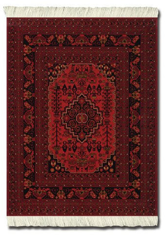 Antique Red Afghan MouseRug