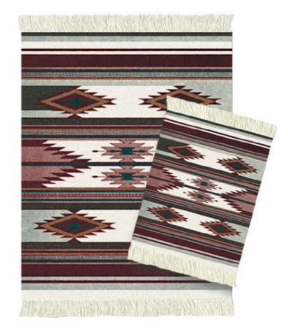 Earthtone Southwest MouseRug and CoasterRug Set