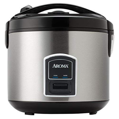 Aroma 20-cup Cool-touch Rice Cooker/food Steamer - S/s