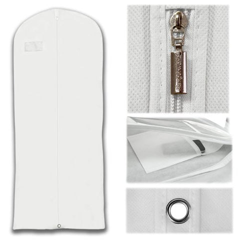 Non-Woven Breathable Dress Covers - 60 Inches, white